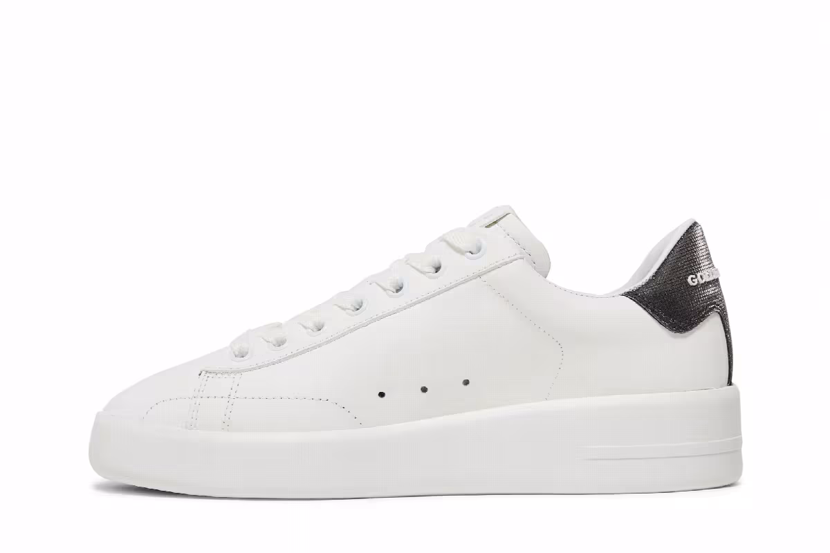 Golden Goose Women's Purestar White Dark Grey, view 4