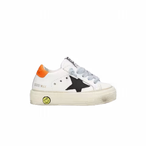 Golden Goose May Infant 'White Fluo Orange'