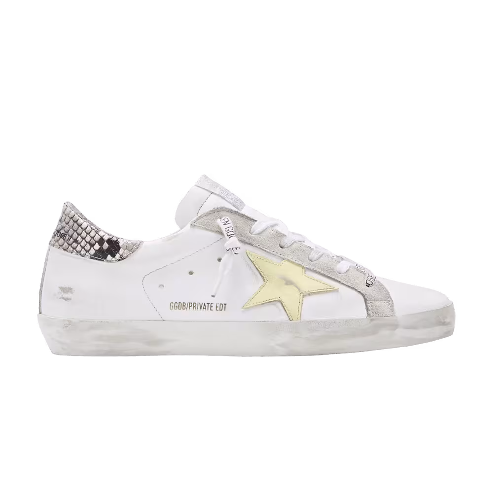 Golden Goose Women's Superstar White Light Yellow