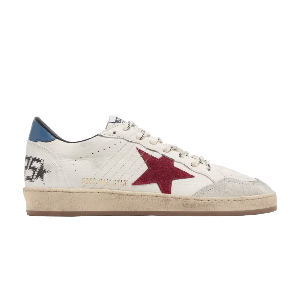 Golden Goose Ball Star White Red Blue