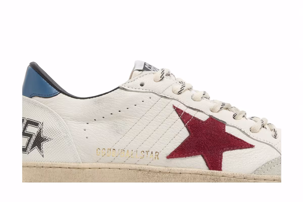 Golden Goose Ball Star White Red Blue, view 3