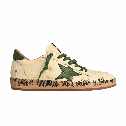 Golden Goose Ball Star ' White Green'
