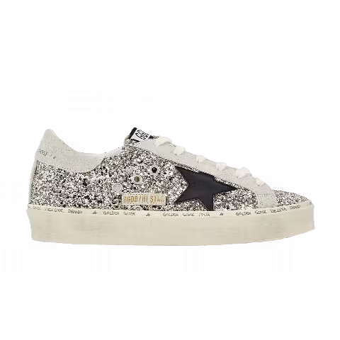 Golden Goose Wmns Hi Star 'Silver Glitter Black'