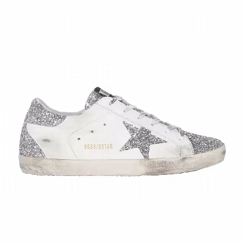 Golden Goose Wmns Superstar 'White Silver Glitters'
