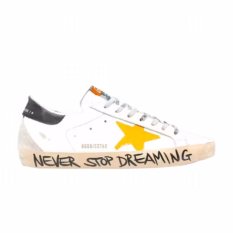 Golden Goose Superstar 'Never Stop Dreaming - White Orange'