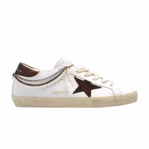 Golden Goose Golden Wmns Goose Superstar 'Chain - White Brown'
