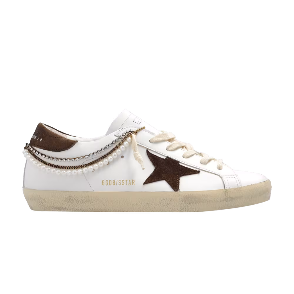 Golden Goose Golden Women's Goose Superstar Chain - White Brown