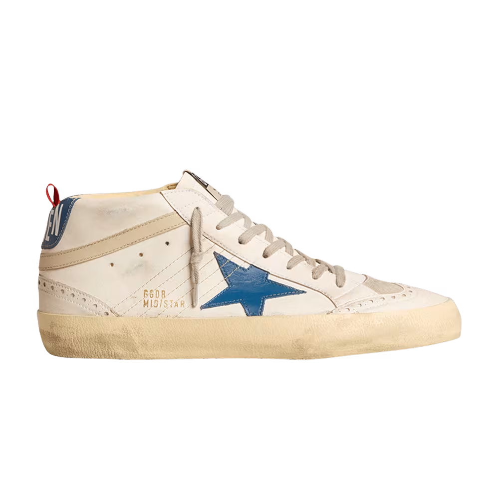 Golden Goose Mid Star White Ocean Blue
