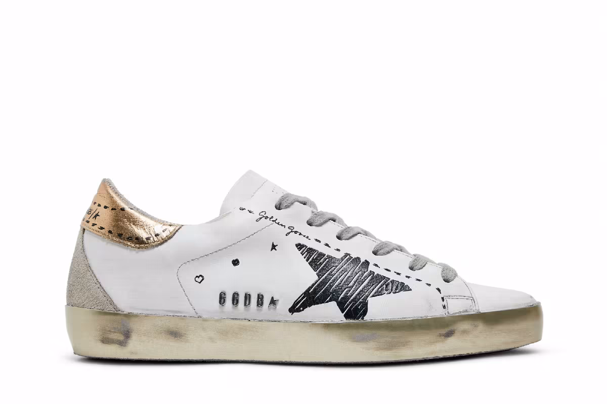 Golden Goose Women's Superstar White Gold, view 2
