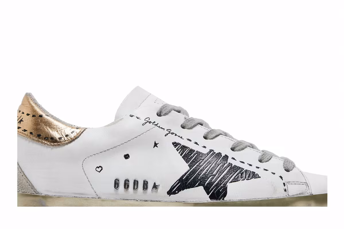 Golden Goose Women's Superstar White Gold, view 3
