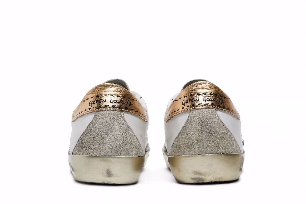 Golden Goose Women's Superstar White Gold, view 7
