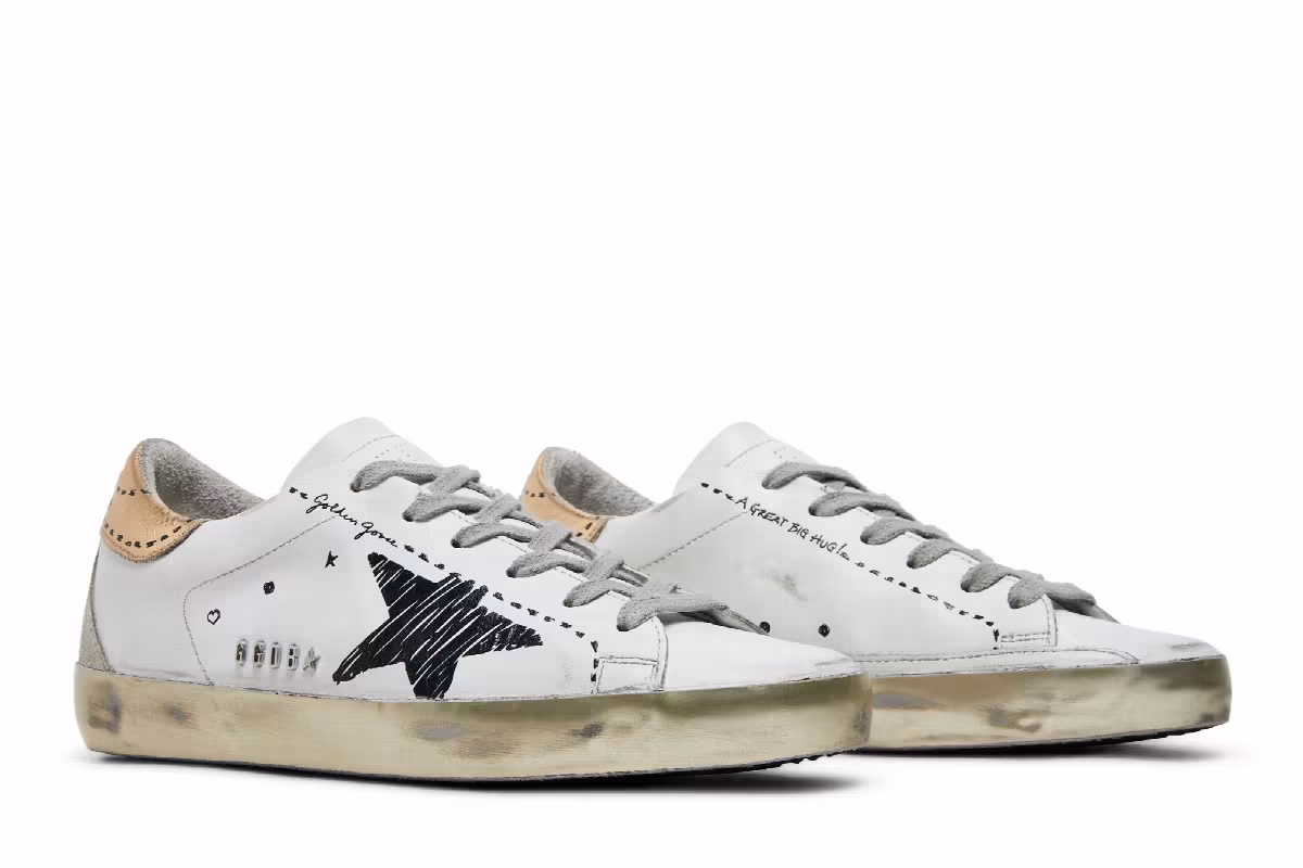 Golden Goose Women's Superstar White Gold, view 9