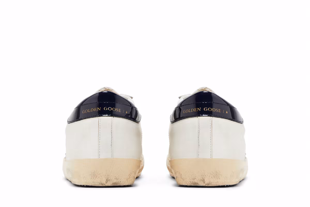 Golden Goose Superstar White Beige Silver Blue, view 7