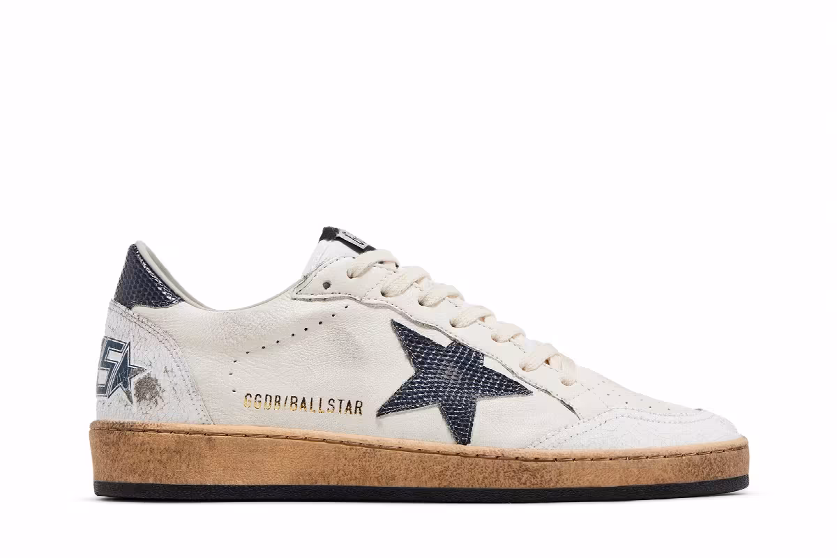 Golden Goose Ball Star White Dusty Blue, view 2