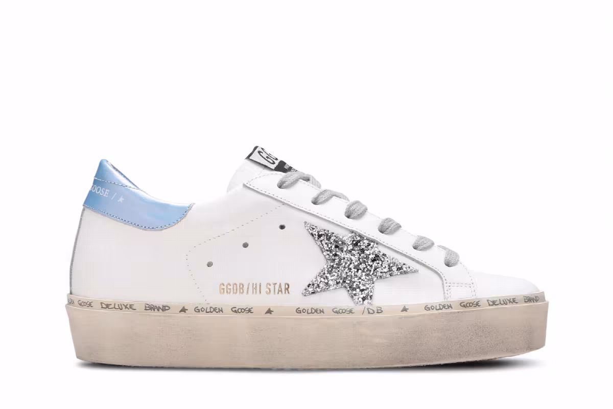 Golden Goose Women's Hi Star White Sky, view 2