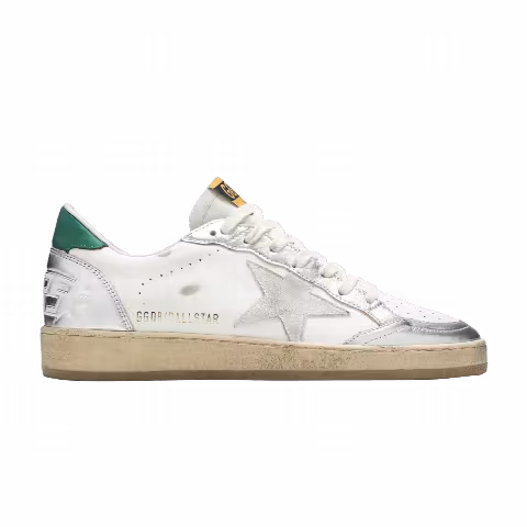 Golden Goose Ball Star 'White Silver Green'