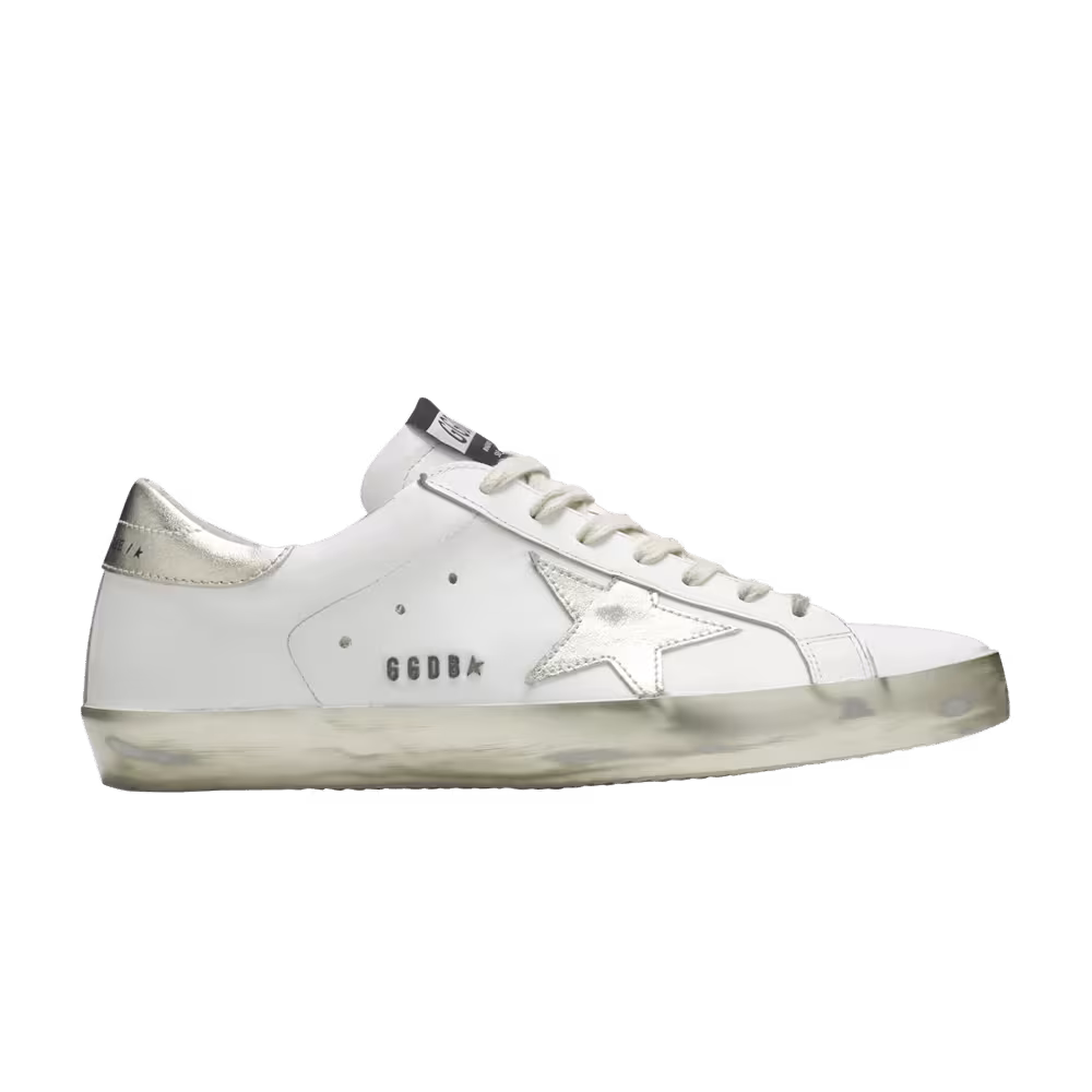 Golden Goose Superstar White Silver