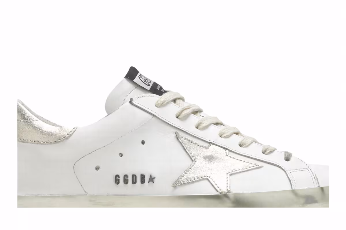Golden Goose Superstar White Silver, view 3