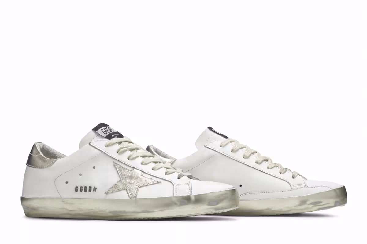 Golden Goose Superstar White Silver, view 9