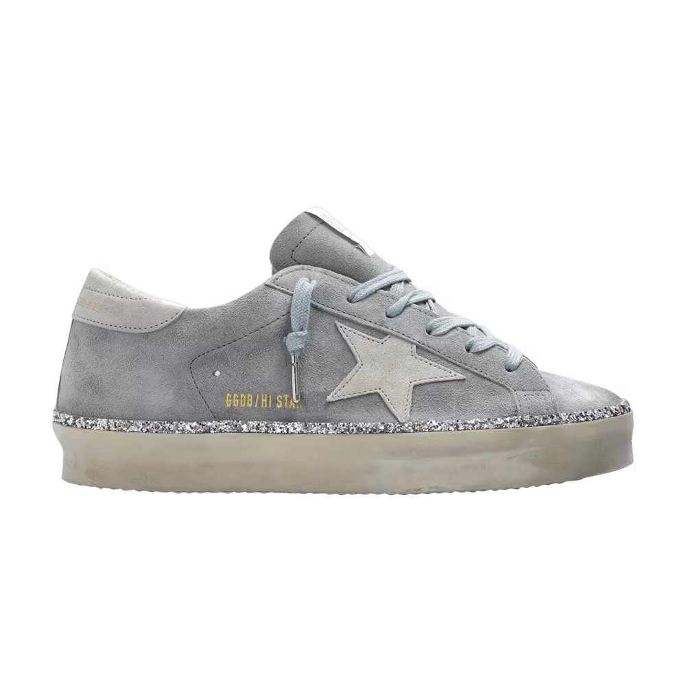 Golden Goose Women's Hi Star Glitter Foxing - Quarry