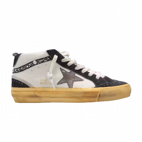 Golden Goose Wmns Mid Star 'White Grey Blue'