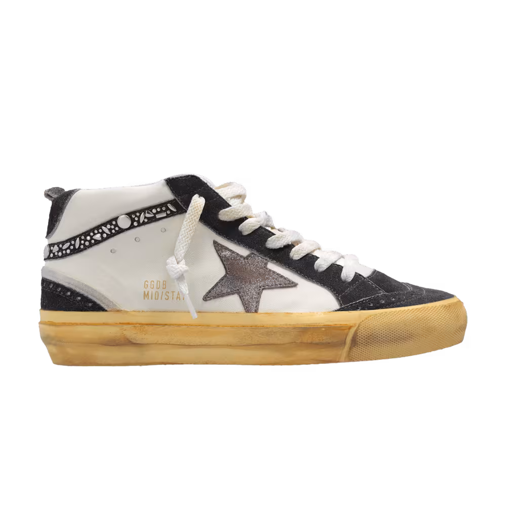 Golden Goose Women's Mid Star White Grey Blue