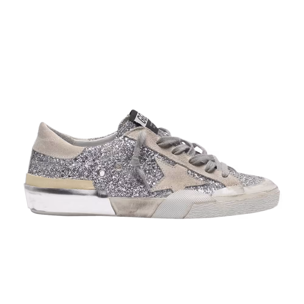 Golden Goose Women's Superstar Silver Glitter