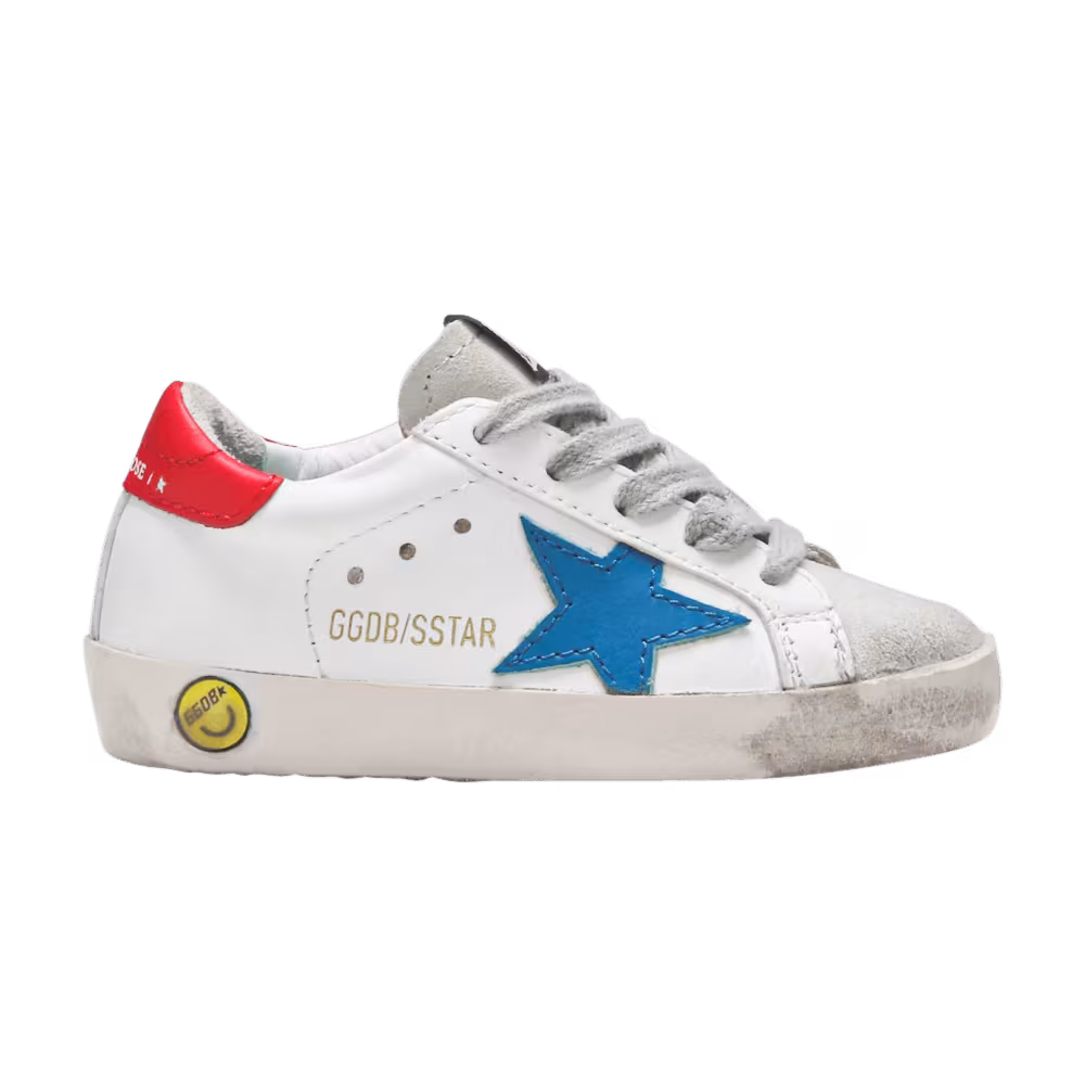 Golden Goose Superstar Infant White Blue Red