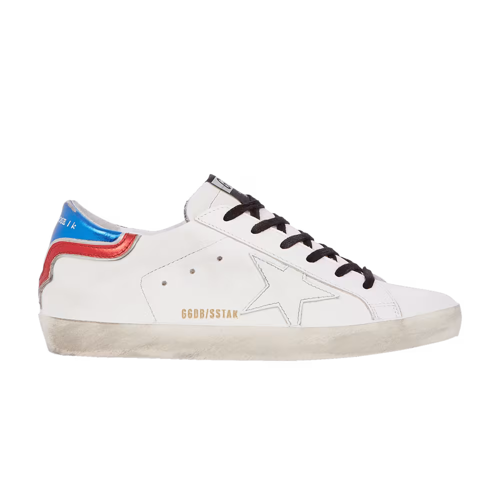 Golden Goose Women's Superstar White Blue Red