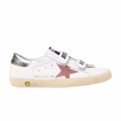 Golden Goose Old School Kids 'White Peach Platinum'