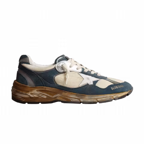 Golden Goose Dad-Star 'Petrol Blue Beige'
