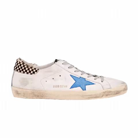 Golden Goose Distressed Superstar Low Top Sneaker 'Cream Blue'