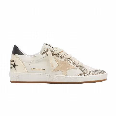 Golden Goose Wmns Ball Star 'Seedpearl Silver Glitter'