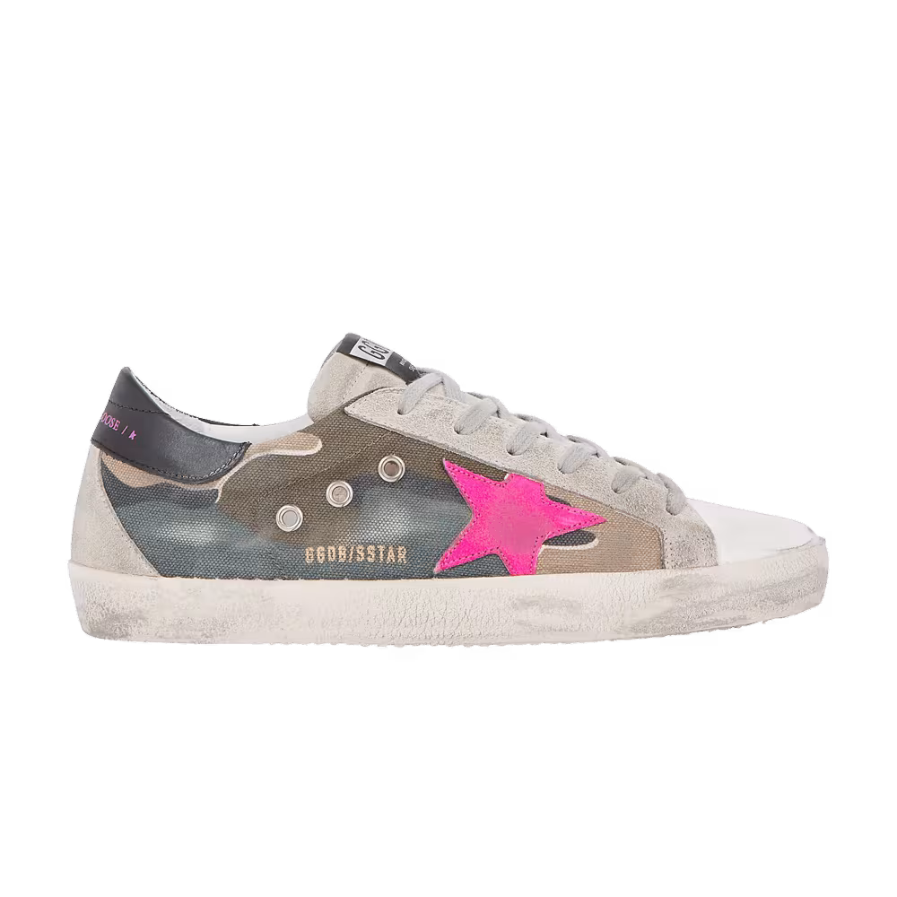 Golden Goose Women's Superstar Camo Fuchsia