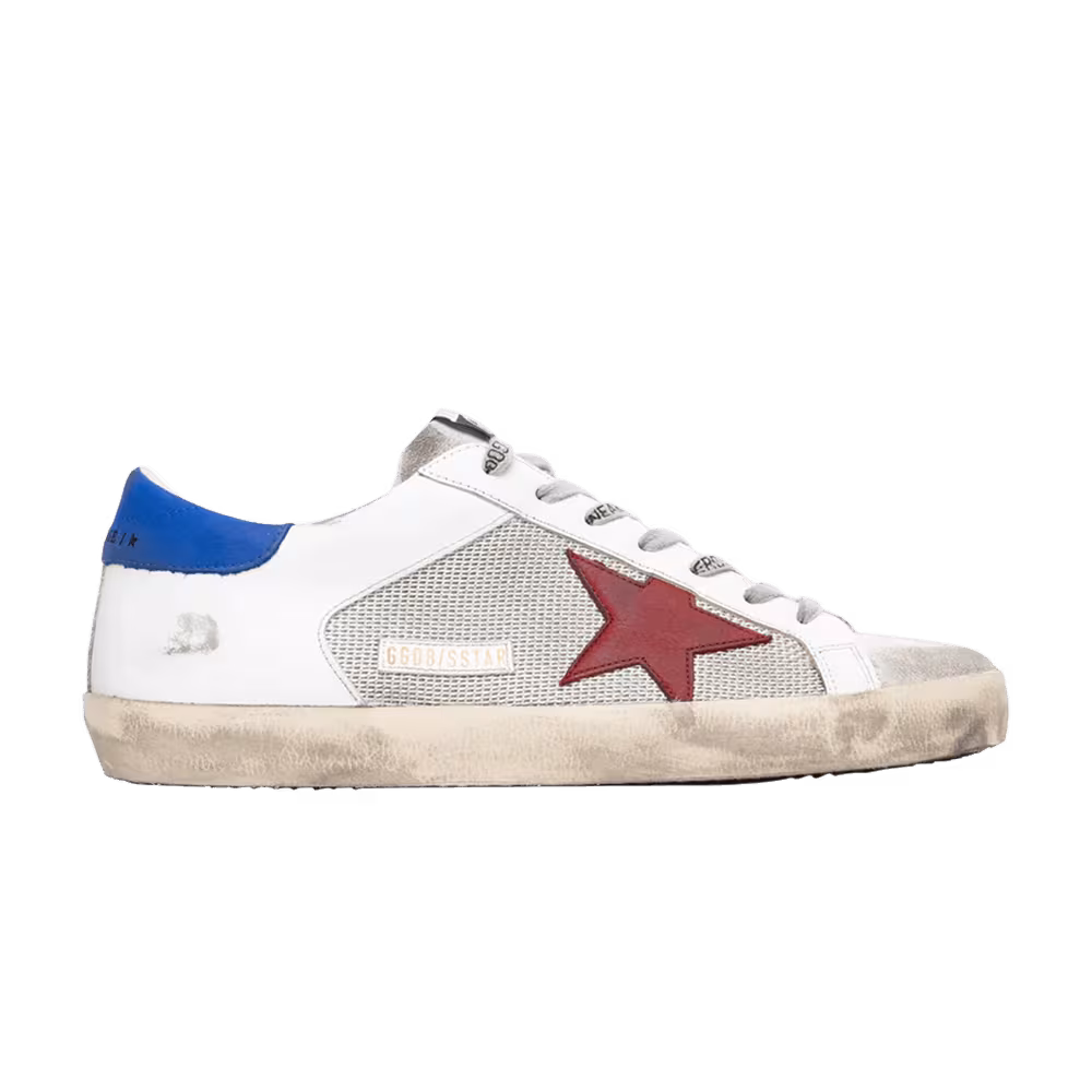 Golden Goose Superstar White Red Blue
