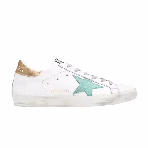 Golden Goose Wmns Superstar 'White Green Gold'