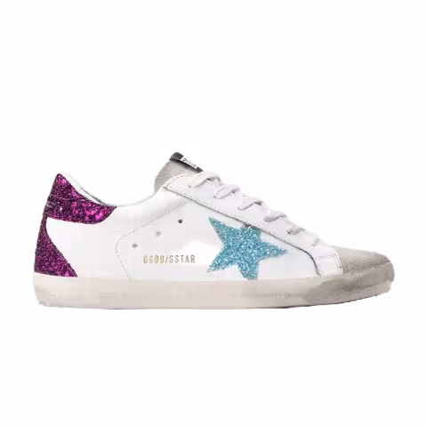 Golden Goose Wmns Superstar 'White Blue Glitter'