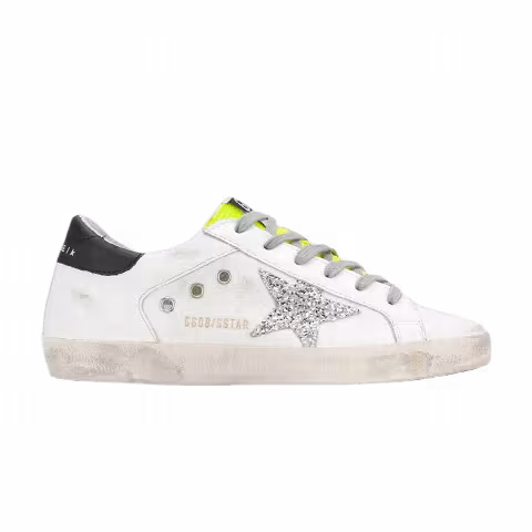 Golden Goose Wmns Superstar 'White Silver Glitter'