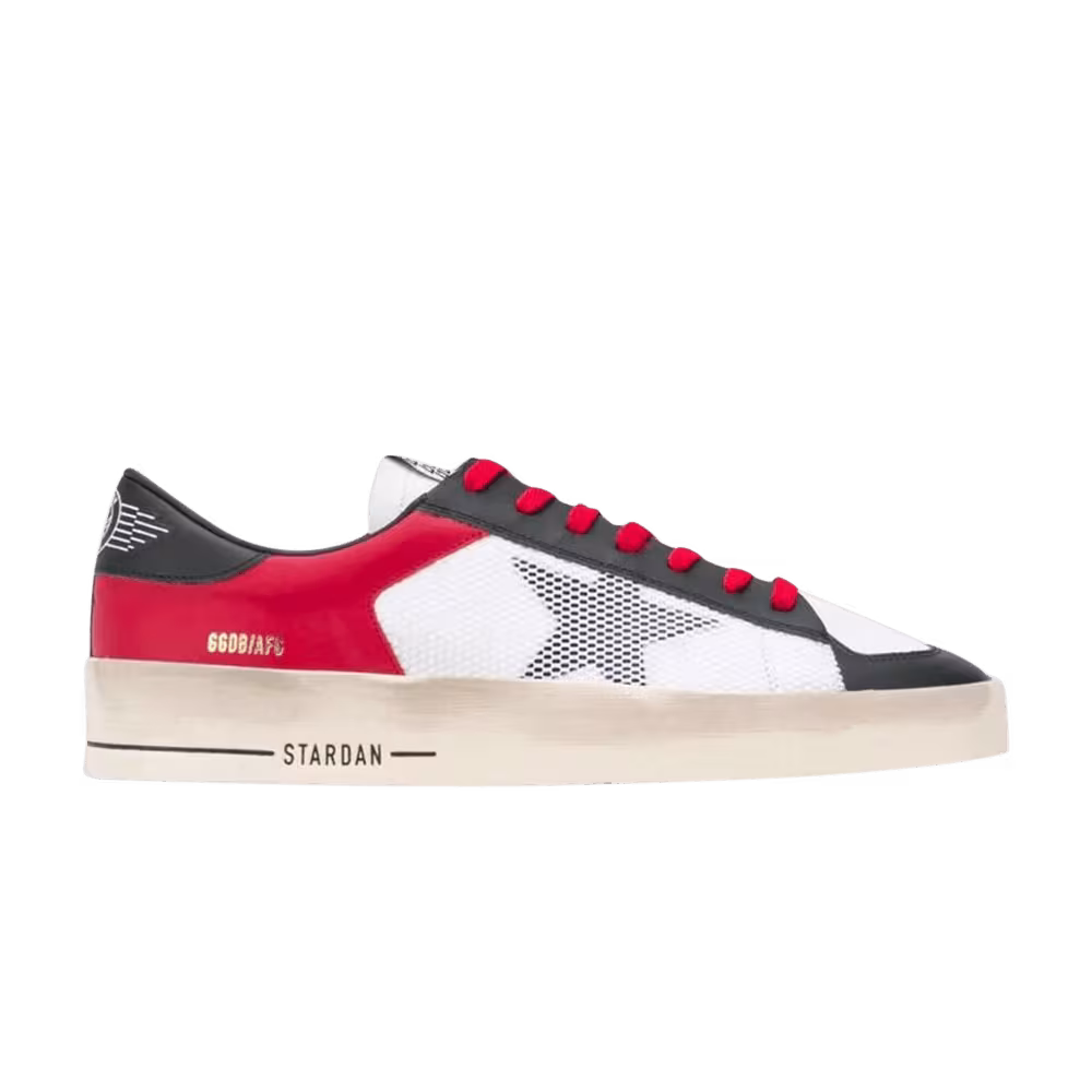 Golden Goose Stardan Basket Red White Black