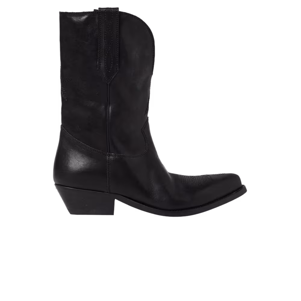 Golden Goose Low Wish Star Boot Black
