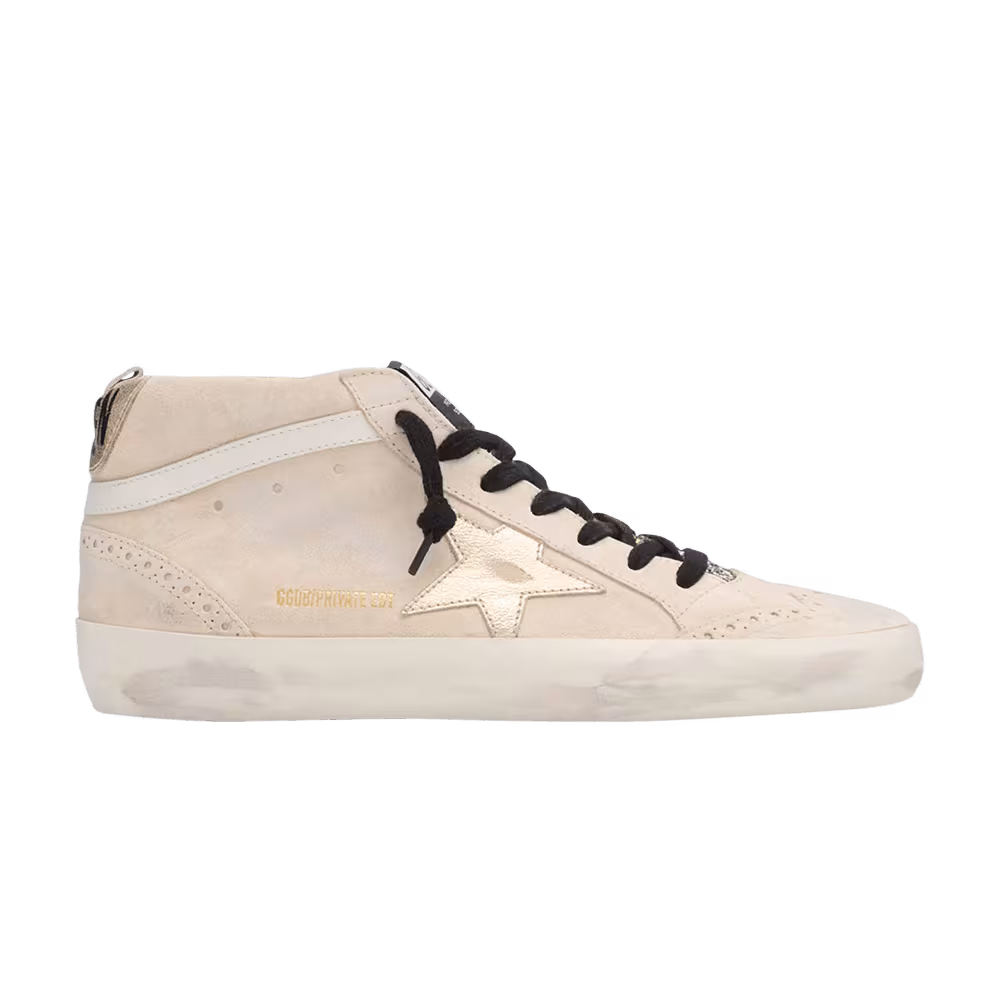 Golden Goose Women's Mid Star Seedpearl Platinum