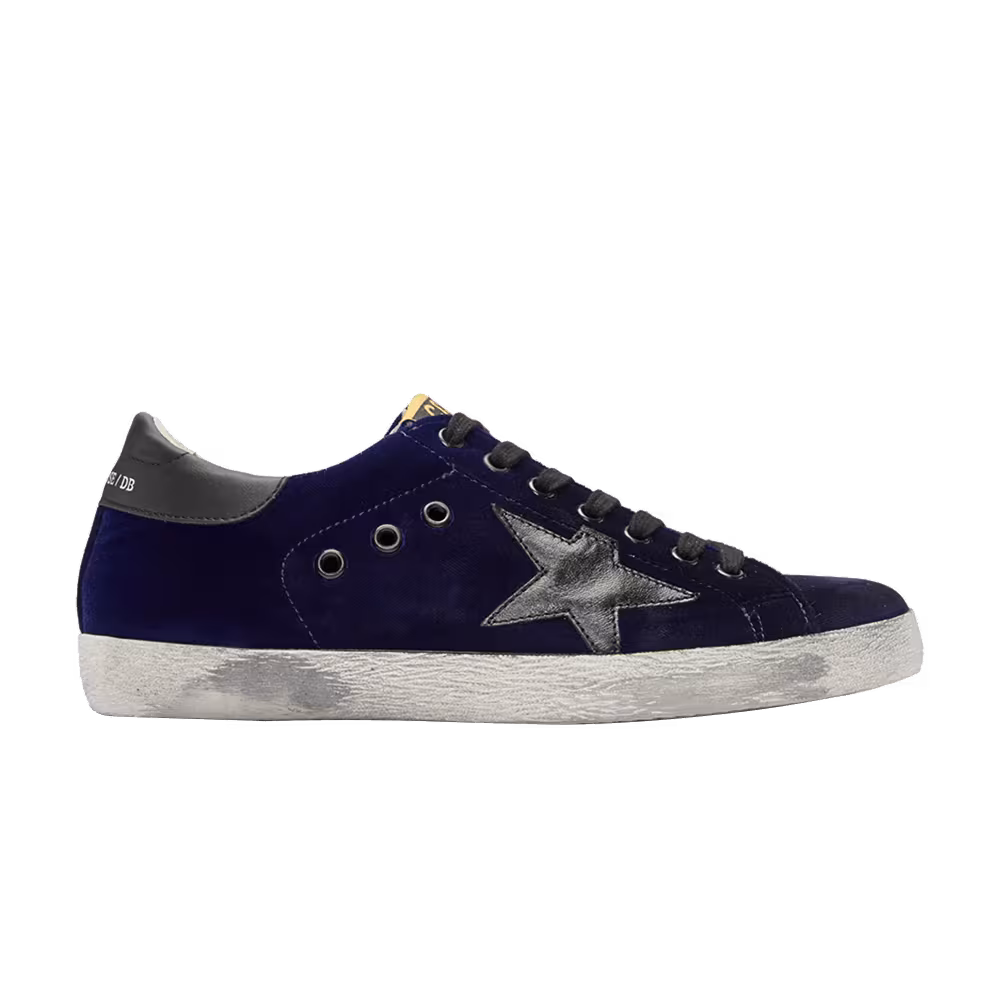 Golden Goose Distressed Superstar Velvet Blue