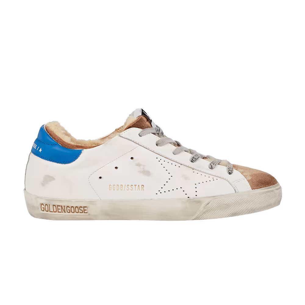 Golden Goose Women's Superstar White Tobacco Blue