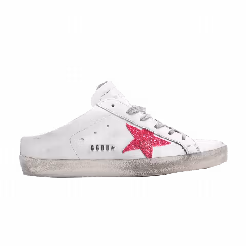 Golden Goose Wmns Superstar Sabot 'White Pink Fluorescent'