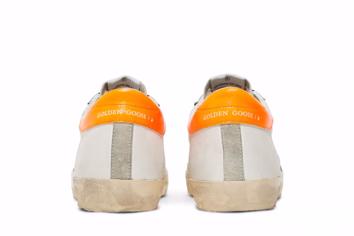 Golden Goose Superstar White Orange Fluo, view 7