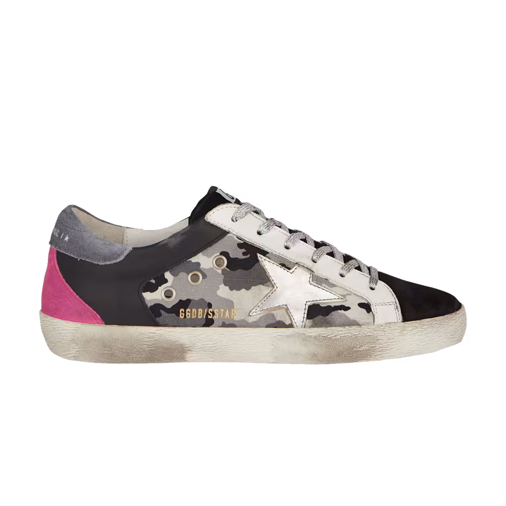 Golden Goose Women's Superstar Double Quarter Black Camo