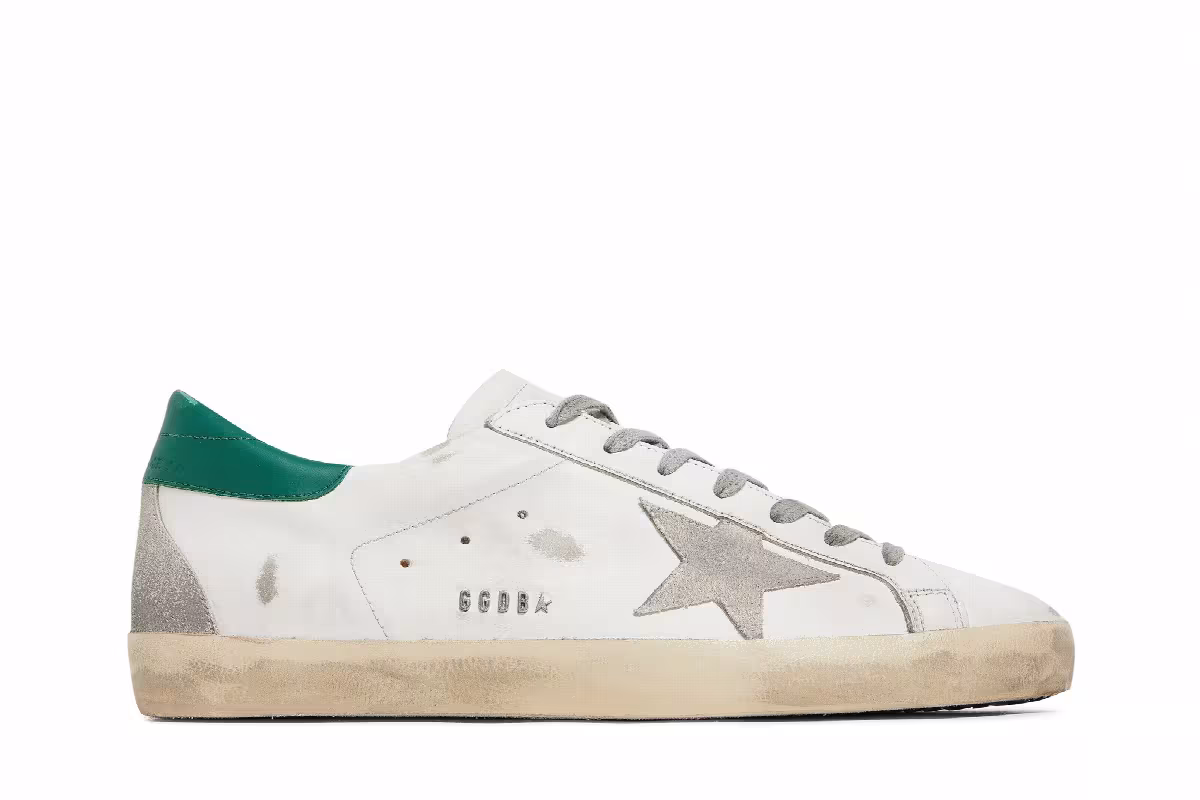 Golden Goose Superstar White Green, view 2