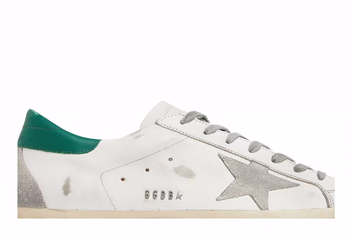 Golden Goose Superstar White Green, view 3