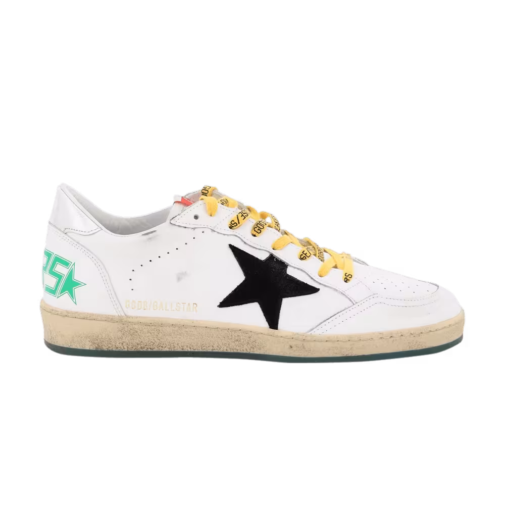 Golden Goose Ball Star White Green