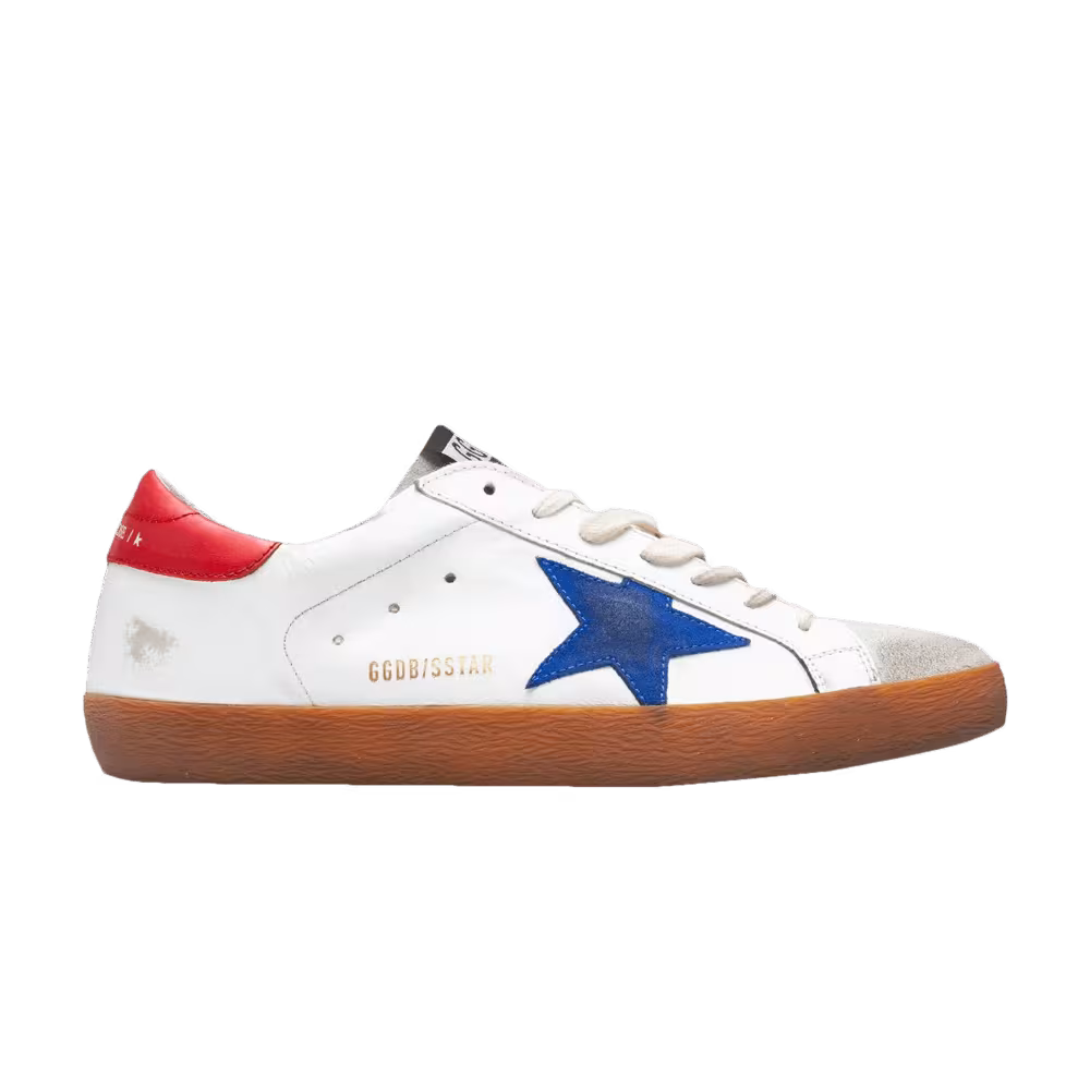 Golden Goose Superstar White Bluette Red